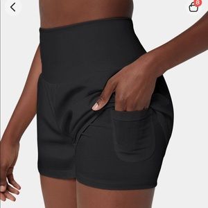 Halara Back Pocket plus Side Pocket 2 in 1 Gym Shorts XL